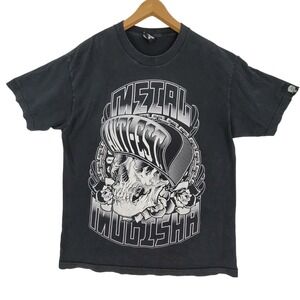 Metal Mulisha VTG Faded Black Graphic Tee Skull & Roses Anti-Est Size Large